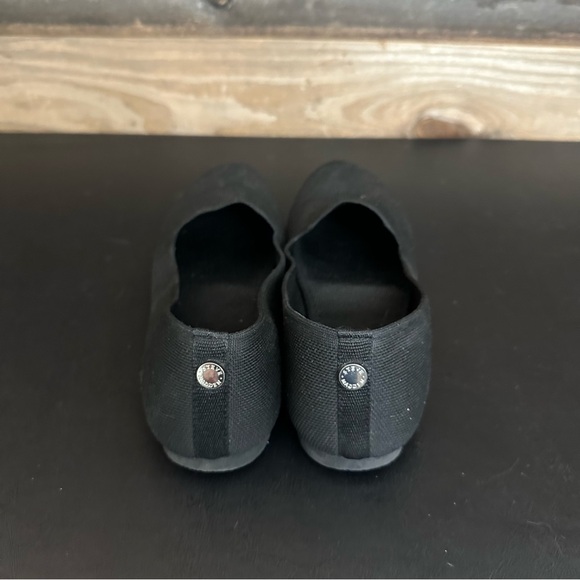 Steve Madden Sabin Black Flats Ladies Size 9 Knit Fabric Slip On Loafers - Picture 3 of 9